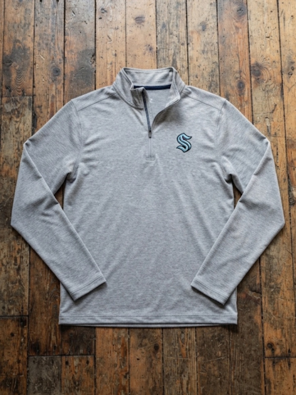 Seattle Kraken quarter zip Grey NHL